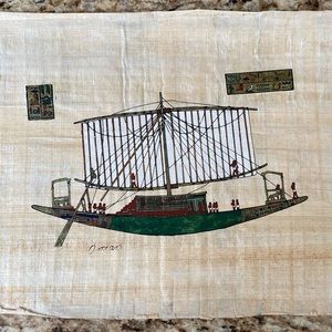 Authentic Egyptian Papyrus Illustration/Art/Decor
